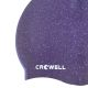 6. Crowell Recycling Pearl Silicone Swim Cap, Purple, Color 4
