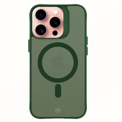21. 3mk Smoke MagCase for iPhone 16 Pro Max - Green-Translucent