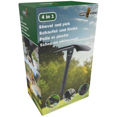 5. SHOVEL PICKAXE SURVIVAL FOLDING SHOVEL IN A 4-IN-1 CASE