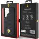 8. Ferrari Carbon Stitched Bottom case for Samsung Galaxy S24 Ultra - black