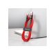 4. Baseus Cafule CATKLF-A09 Cable (USB 2.0 - USB Type-C; 0.50m; red)