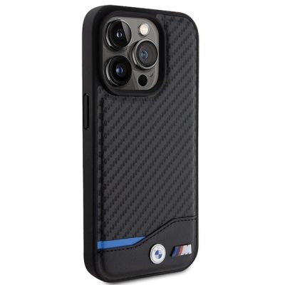 4. BMW Leather Carbon case for iPhone 15 Pro - black