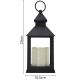 5. DECORATIVE LANTERN 23 CM LED BATTERY-OPERATED BLACK