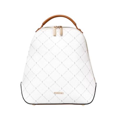 2. Puccini Monogram Collection Women's Backpack Bag White - BLXP0011P-0