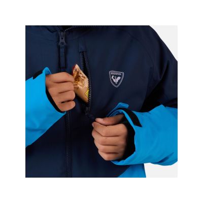 4. ROSSIGNOL Jr Wispile Jkt Blue Children's Ski Jacket