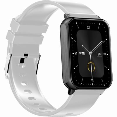 9. Smartwatch Gravity White Black 2 Straps GT17-8