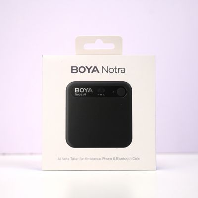 14. BOYA Notra Voice Recorder with AI Transcription - Black
