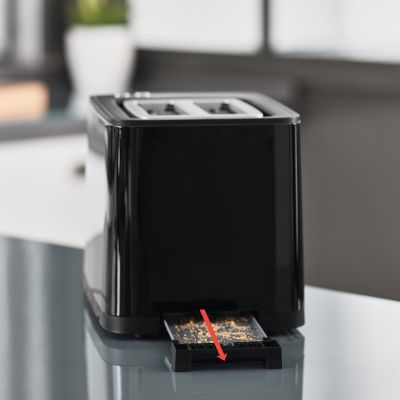 11. Tefal TT6408 Toaster 2 Slices Black 850 W