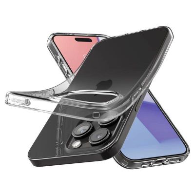 7. Spigen Crystal Flex Case for iPhone 15 Pro - Clear