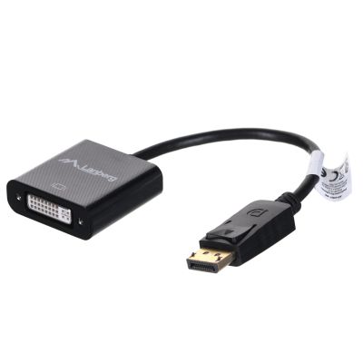 Lanberg AD-0007-BK Adapter (DisplayPort M - DVI-D F; 0.10m; black)