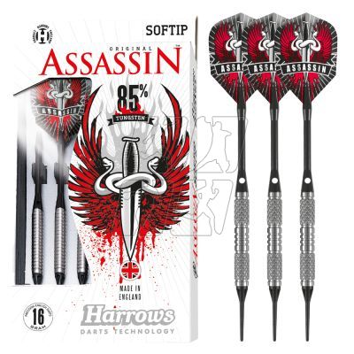 6. Harrows Assassin Darts 85% Softip HS-TNK-000013252