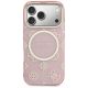 3. Guess IML Peony Dot MagSafe case for iPhone 17 Pro - pink