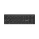 NATEC TANG US wireless keyboard, Bluetooth + 2.4 GHz, quiet, slim, black