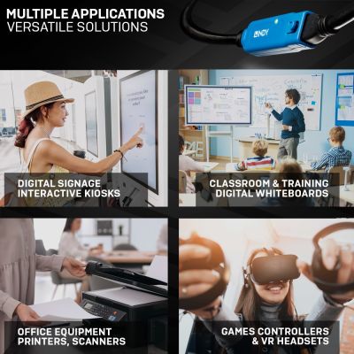 4. Lindy 43158 USB Cable USB 3.2 Gen 1 (3.1 Gen 1) 8m USB A Black