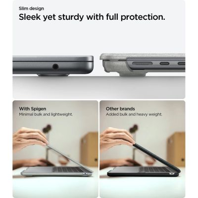 8. Spigen Urban Fit Case for MacBook Air 13" 2023 / 2024 / 2025 2026 - Gray