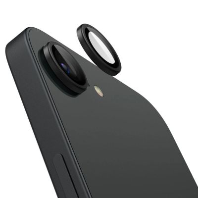 3. Spigen Optik Pro GLAS.TR "Ez Fit" Camera Cover 2-pack for iPhone 16e / 17e - Black
