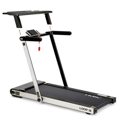 HMS LOOP12 MULTI Electric Treadmill with Desk 1-12 km/h, Gray