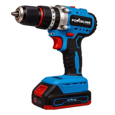 EXTRALINK POWERLINK Cordless Drill Driver PWL-CD1002C 10MM 20V 2X1.5AH