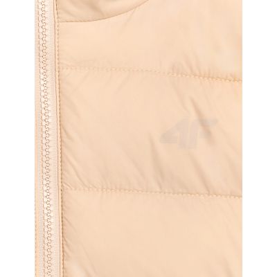 4. Girls' down jacket with synthetic filling 4F 4FJRAW25TDJAF0816-83S