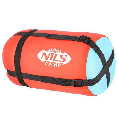 11. NILS CAMP NC2012 Sleeping Bag, Red and Blue