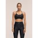 3. CASALL Sleek Strappy Sports Bra Printed Black