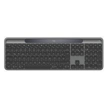 Logitech Signature Slim Solar+ K980 Keyboard Universal RF Wireless + Bluetooth QWERTZ German Graphite
