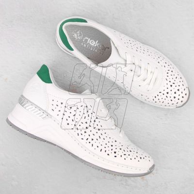 8. Comfortable leather shoes Rieker W RKR692 white