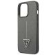 6. Guess Saffiano Triangle Logo case for iPhone 13 Pro / 13 6.1" - silver