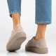 8. Women's leather shoes, sneakers, beige, Filippo DP7502/26