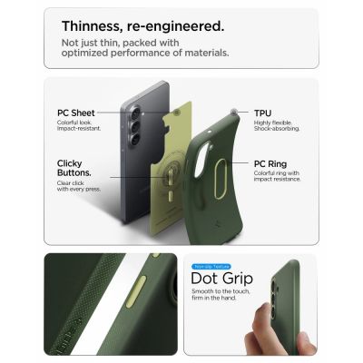 9. Spigen Nano Pop Mag MagSafe Case for Samsung Galaxy S26 - Green