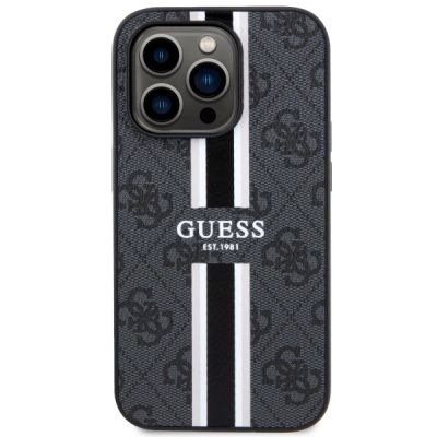 3. Guess GUHMP14LP4RPSK iPhone 14 Pro 6.1" black/black hardcase 4G Printed Stripes MagSafe