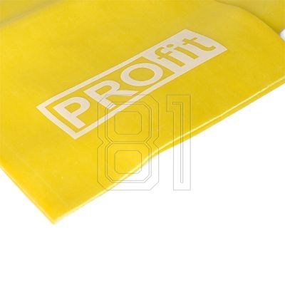 6. Fitness rubber PROFIT LONG LIGHT 200x15x0,35cm yellow DK 2227