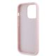 7. Karl Lagerfeld Diagonal Quilted Script case for iPhone 14 Pro Max - pink