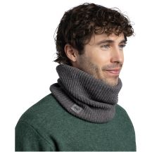Buff Upcycled Merino Neckwarmer – thier grey heather Neck Gaiter