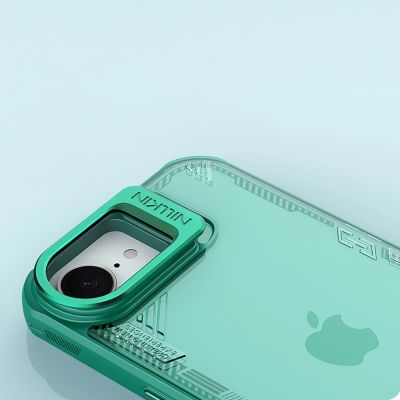 9. Nillkin Iceblade Prop Case with Stand for iPhone 16e / 17e - Green