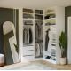 6. OPENO 1W6P WHITE Wardrobe Cabinet, Modular Wardrobe with Hanging Rail and Shelves for the Bedroom