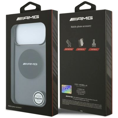 8. Mercedes AMG IML Transparent Bicolor Block MagSafe Case for iPhone 18 Pro Max / 17 Pro Max - Black