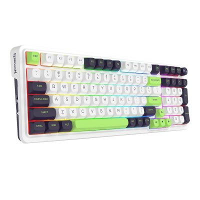 2. REDRAGON K686WBG-RGB-MAX Eisa Max Keyboard USB + RF Wireless + Bluetooth White, Black