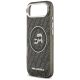 6. Karl Lagerfeld IML Glitter Karl & Choupette Heads Logo MagSafe iPhone Air Case - Black