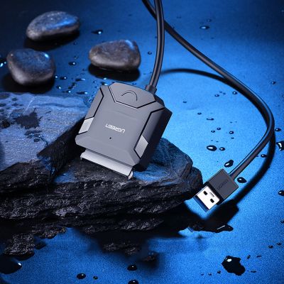 7. Ugreen 2.5'' / 3.5'' hard drive adapter cable (USB-A 3.0 - SATA) black (CR108)