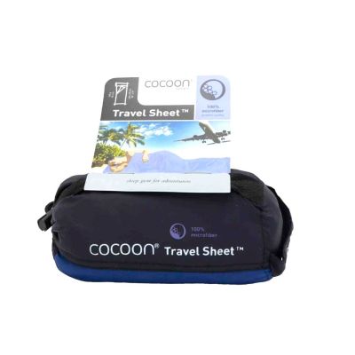 2. Cocoon TravelSheet Microfiber Sleeping Bag Liner, Twilight Blue