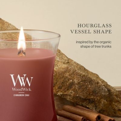 4. Small CINNAMON CHAI WOODWICK Candle