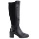 2. Women's high-heeled boots with stretch black Vinceza 58652