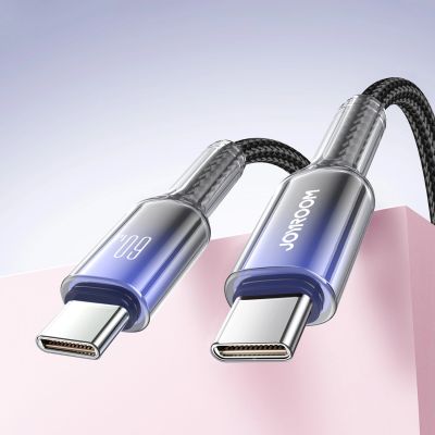 9. Joyroom S-A42 Crystal-Clear Series 60W USB-C - USB-C cable 1.2m - black