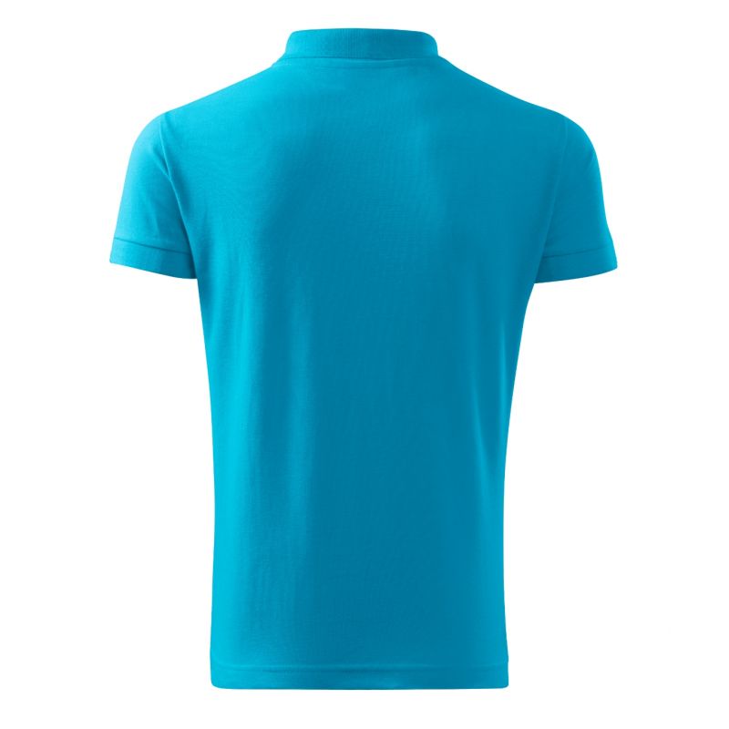 2. Malfini Cotton M MLI-21244 turquoise polo shirt