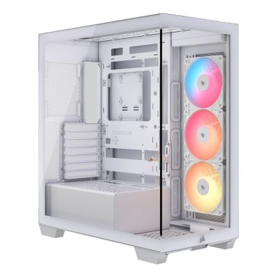 10. Corsair 3500X RSR ARGB Tempered Glass Mid-Tower Case, White