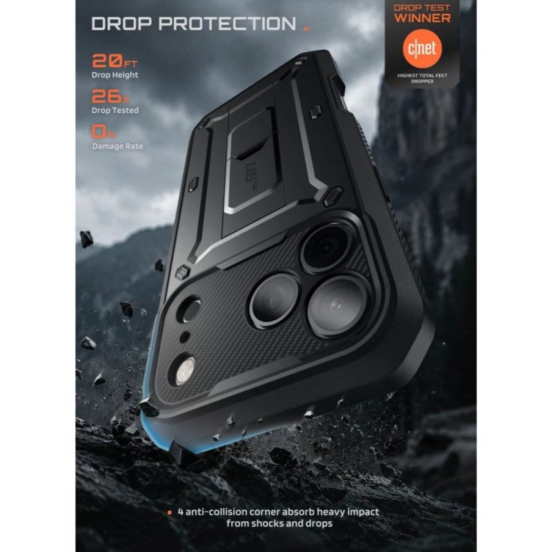 7. Supcase Unicorn Beetle Pro Case for iPhone 18 Pro Max / 17 Pro Max - Black
