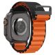 3. Spigen WBF1 Strap for Apple Watch 44 / 45 / 46 / 49 mm - Black and Orange