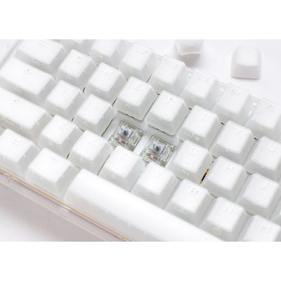 3. Ducky One 3 Aura White Mini Keyboard Gaming USB QWERTY American International White