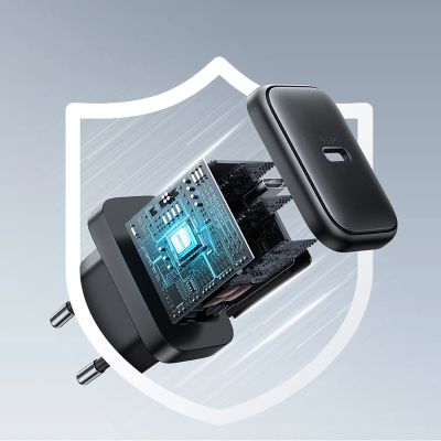 12. Joyroom JR-TCF23 USB-C 25W SFC / PPS / PD network charger - black